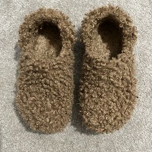 Crocs Brown Fuzzy Slippers